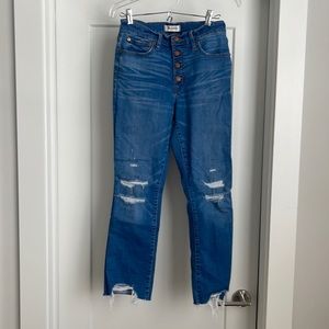 Madewell Medium Wash, Button Front Denim